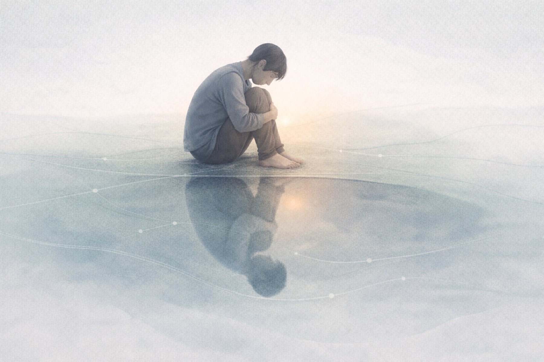 Woman reflecting on her inner parts during an IFS therapy session