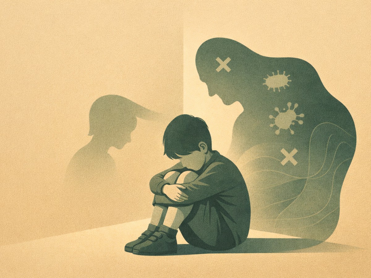 Un enfant intérieur seul — métaphore visuelle de l'exilé en IFS